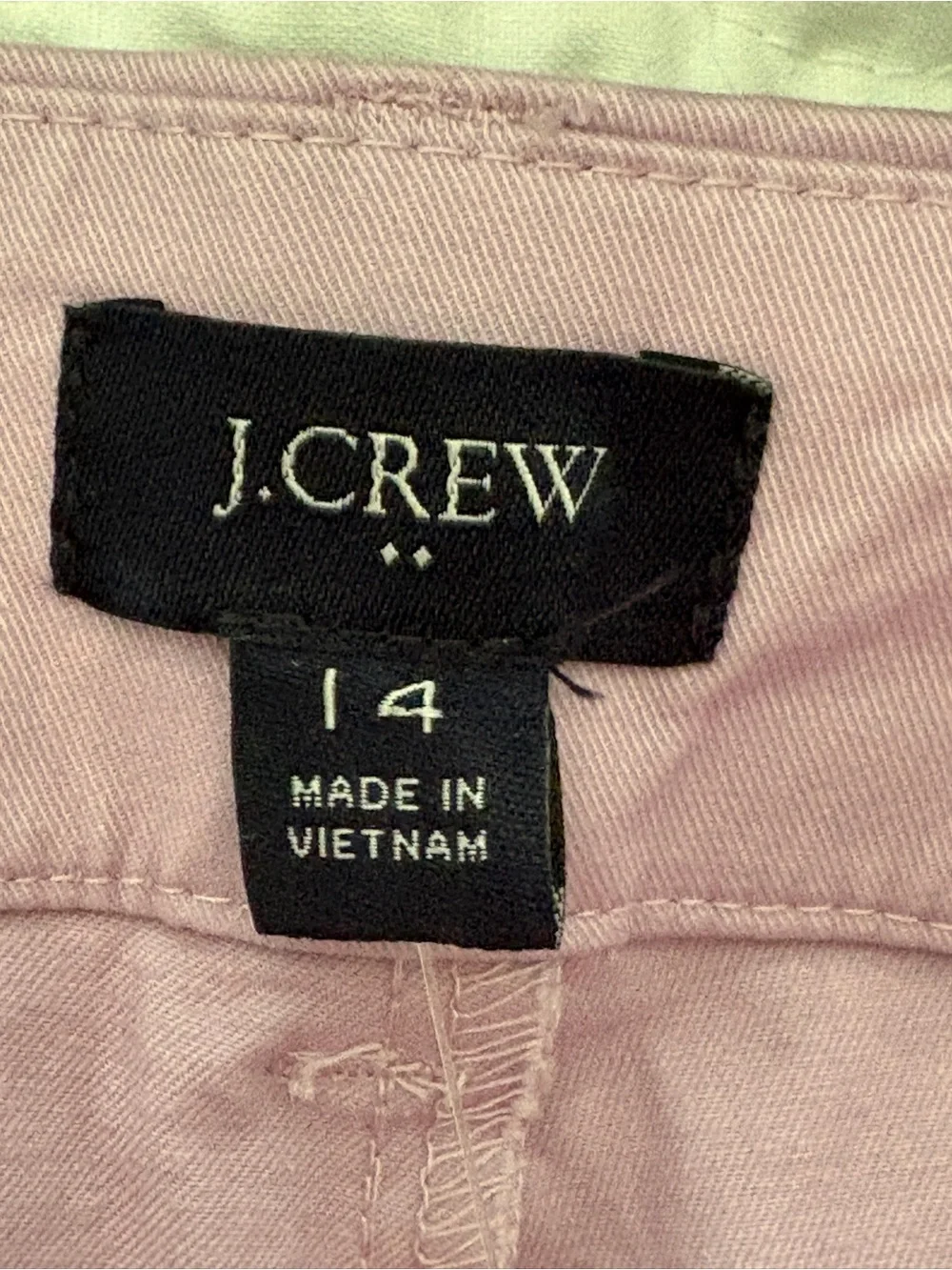 NWT J.Crew Lavender Flat-Front Chino Shorts Size 14